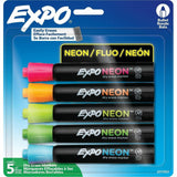 Expo Neon™ Window™ Dry Erase Markers Assorted Colours 5/pkg