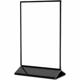Deflecto Double-Sided Sign Holder w/Base