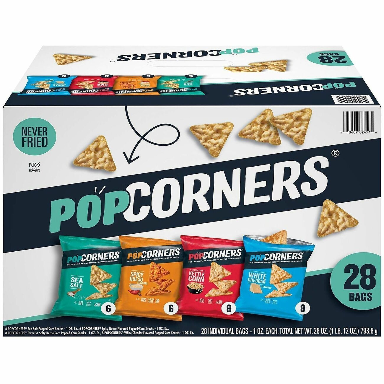 Food Popcorners Vry 36Ct