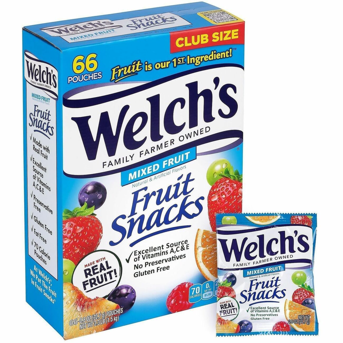 Food Welch Frt Snks 66Ct