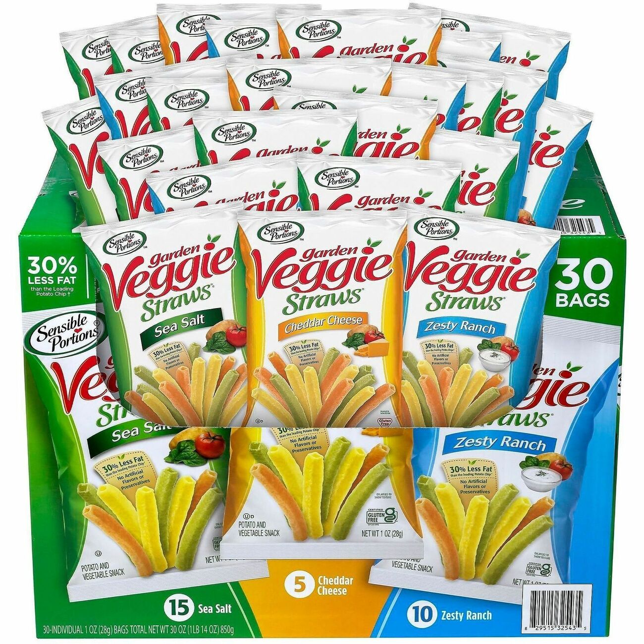 Food Vegie Straws 30Ct