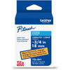 Brother Tape Label 3/4" Bk/Flor