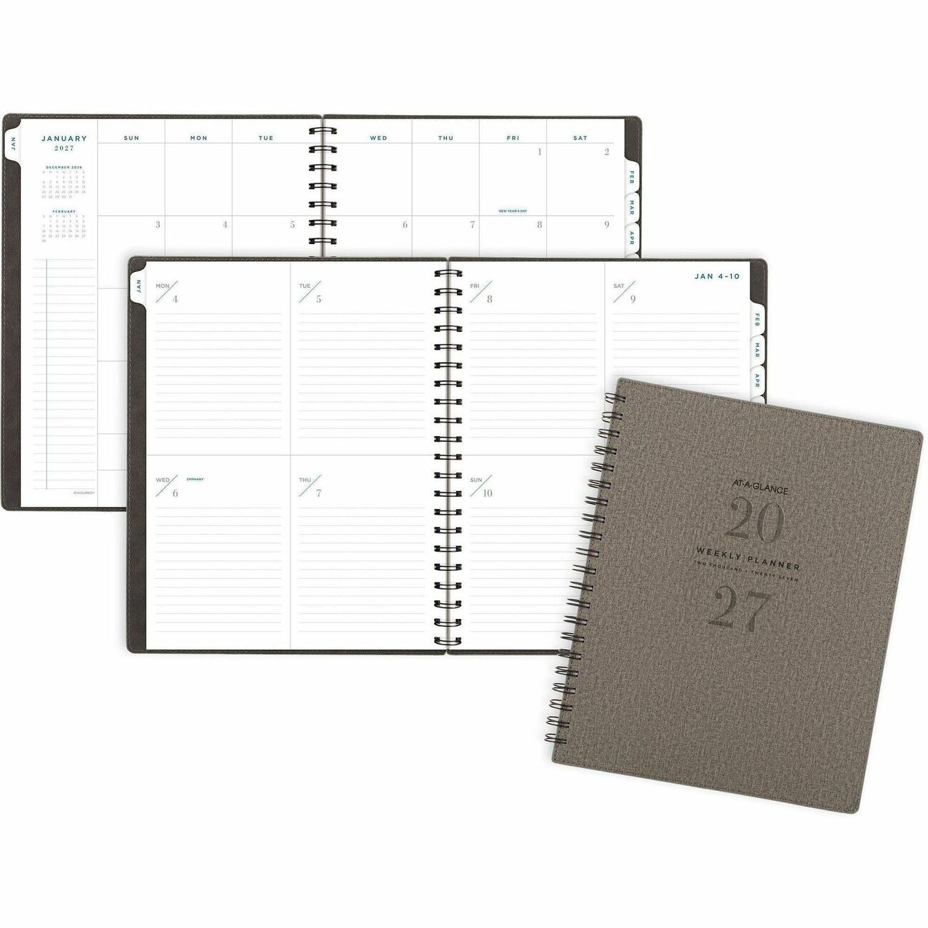 AT-A-GLANCE Planner Sig Wm Lg Gray