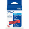 Brother Tape Label 1" Bk/Rd
