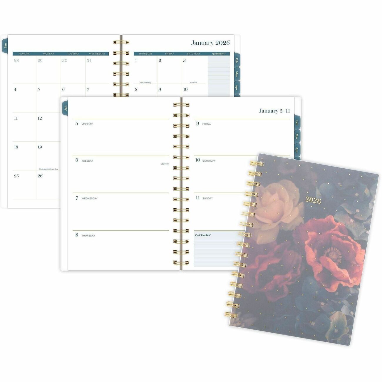 AT-A-GLANCE Planner Mnt Garden Wm Sm