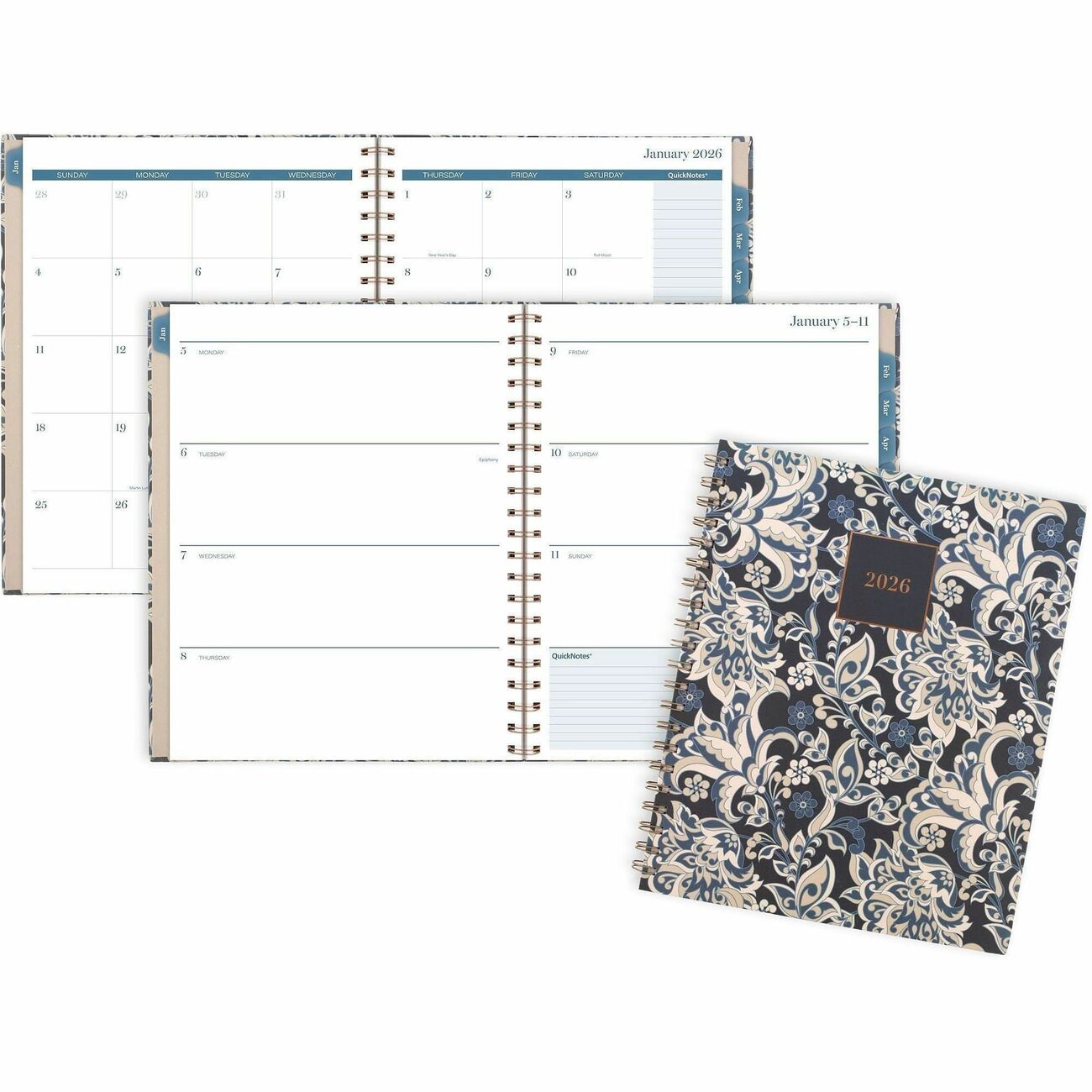 AT-A-GLANCE Planner Ebeth Wm Lg Hrdcvr