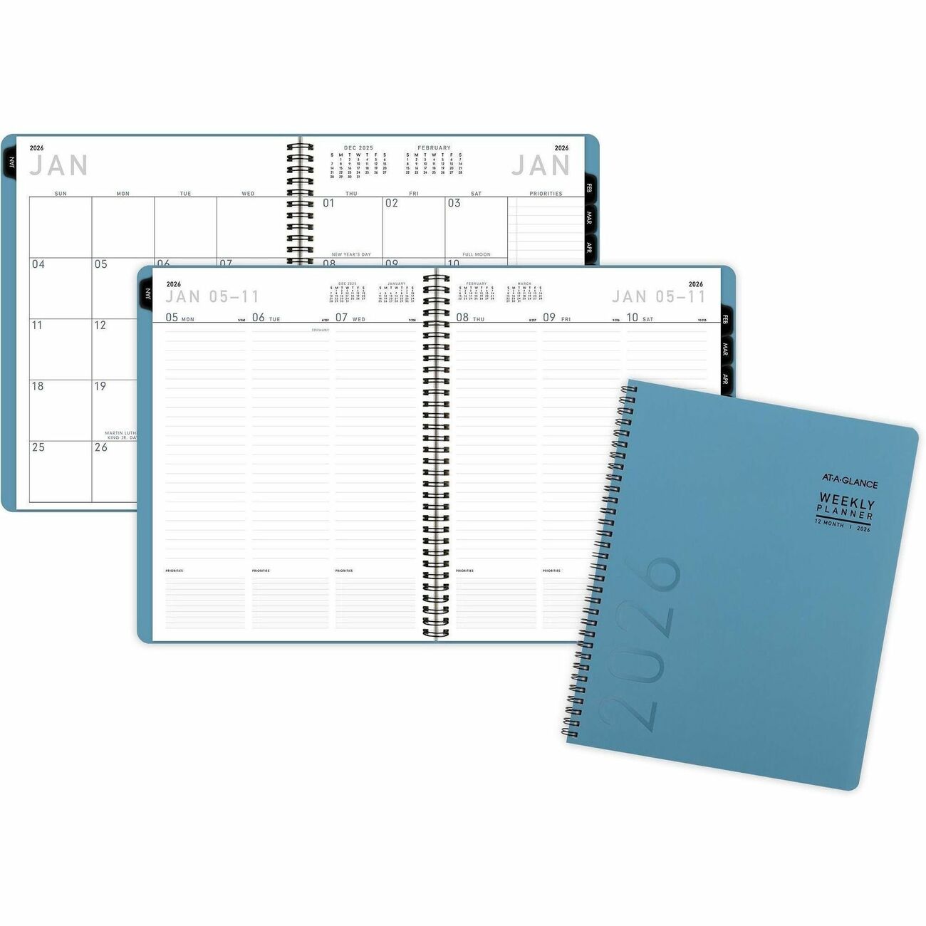 AT-A-GLANCE Planner Conlite Wm Lg Blue