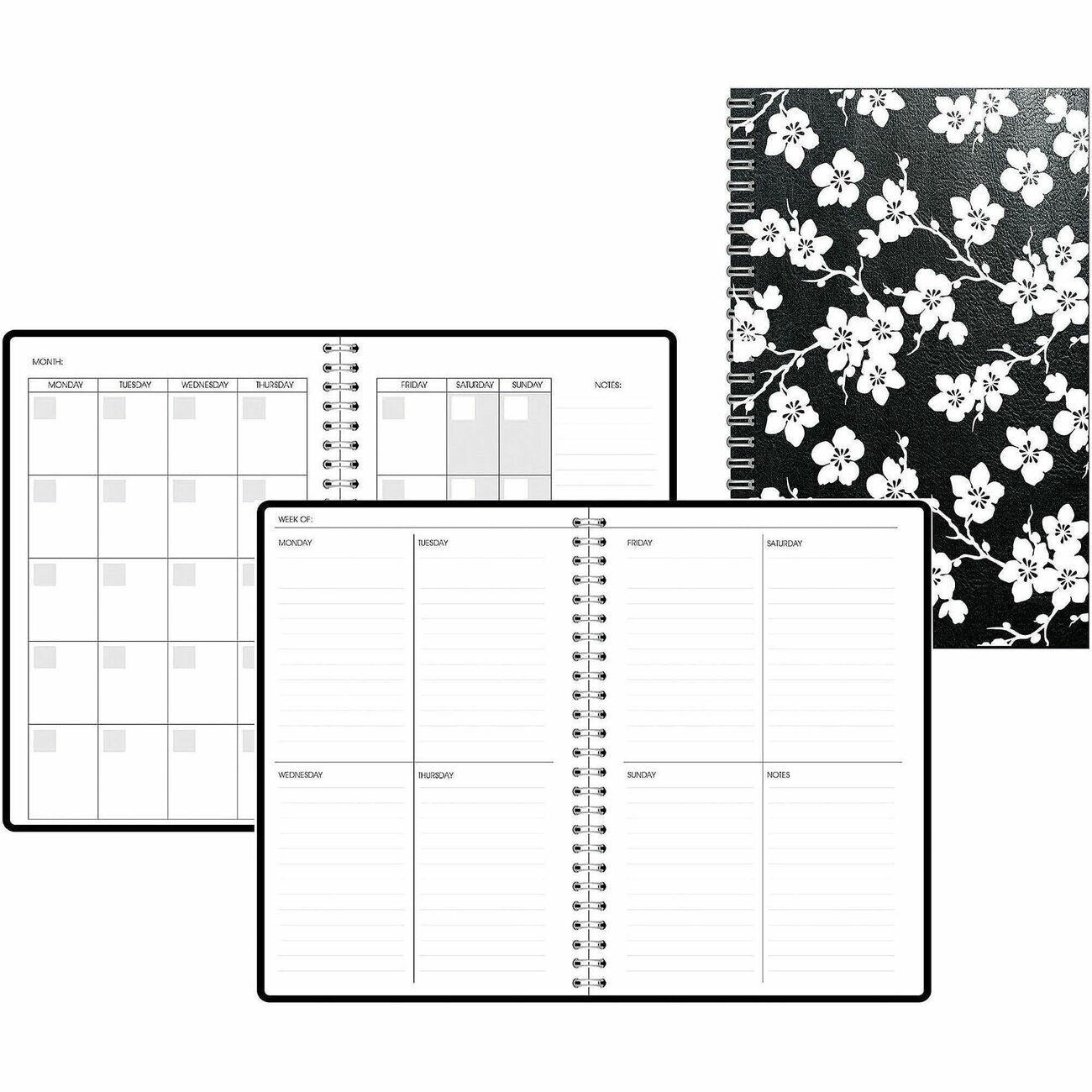 Planner Non-Dated Cherry Bl