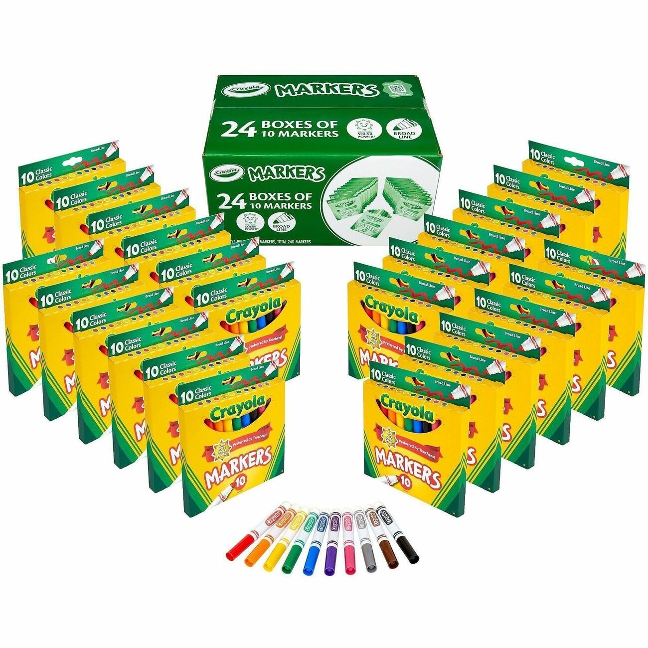 Crayola Marker 10Ct Bulk 24/Pk