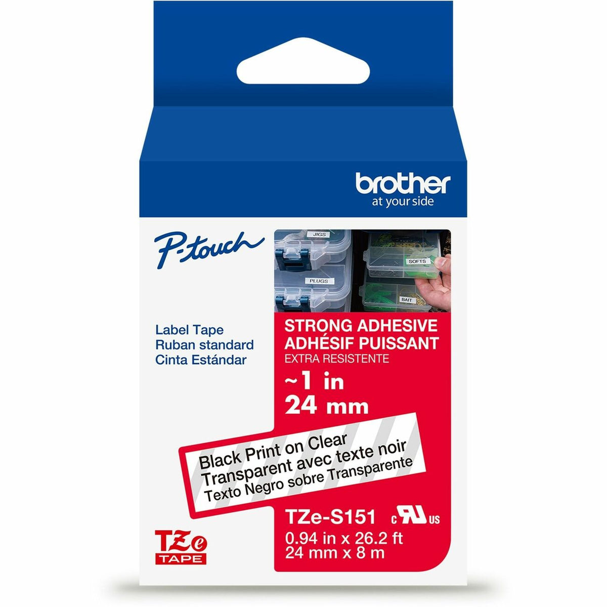 Brother Tape Indust 1-Bk/Cl