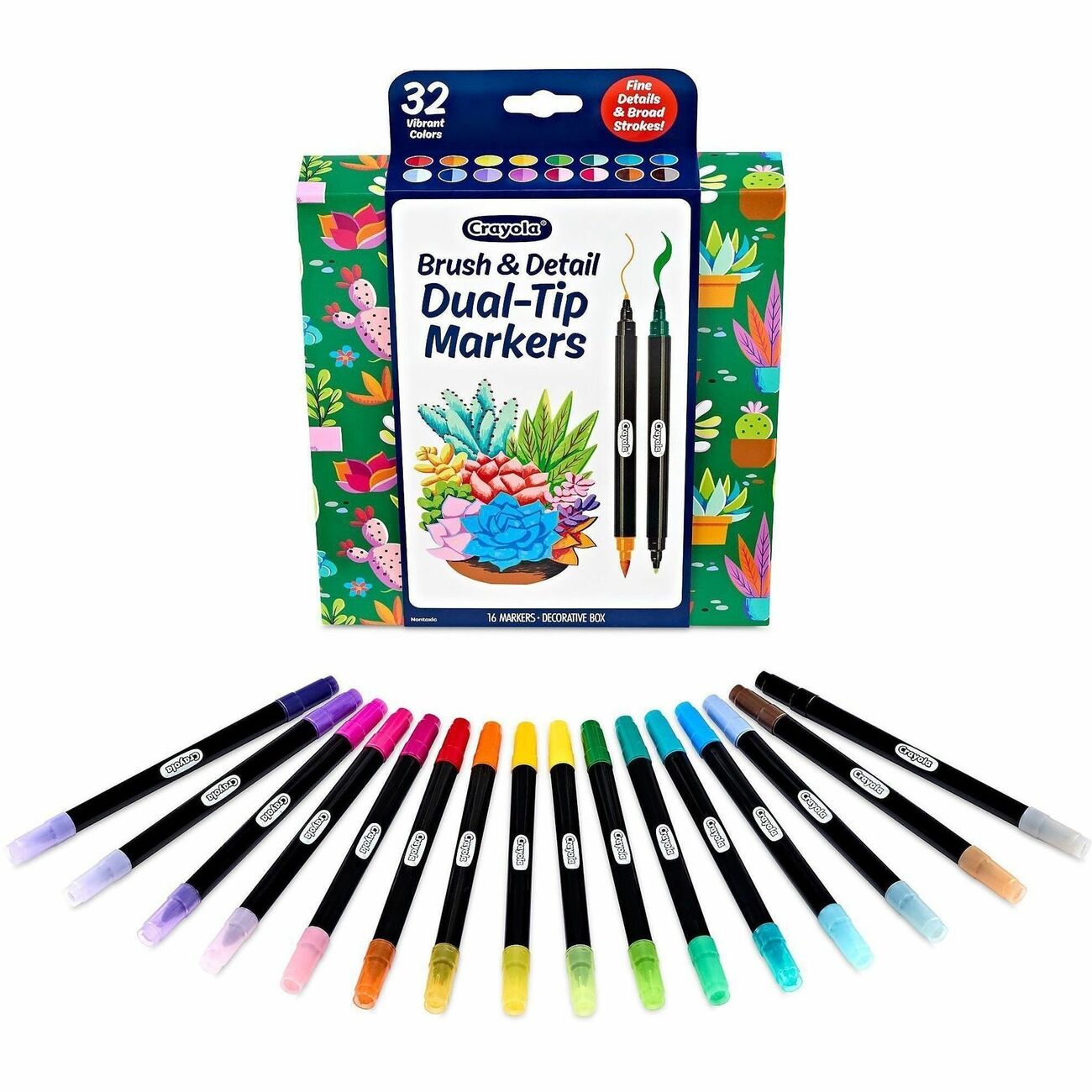 Crayola Marker Brush/Detail 16Ct