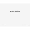 Unicor Flip Style Activity Schedule Calendar