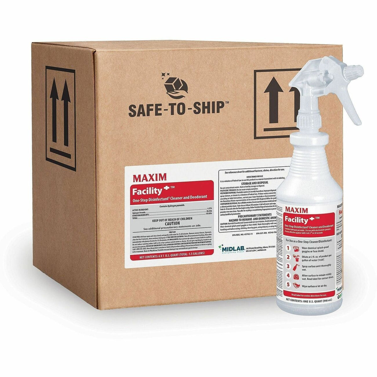 Maxim Facility+ One-Step Disinfectant