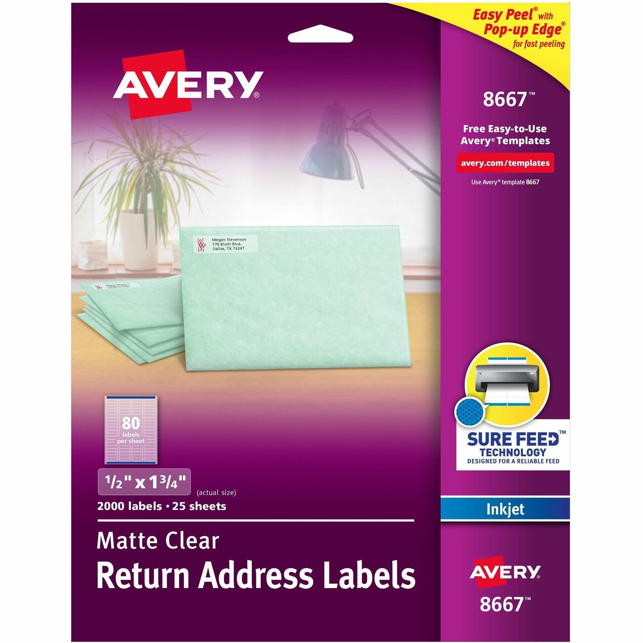 Avery Label Ezpeel Inkjt 1/2X1.75