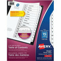 Avery Dividers Index Ready 1-15