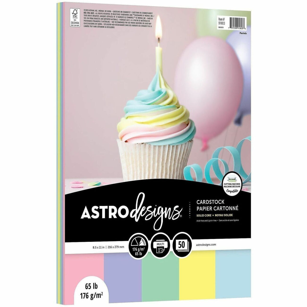 Neenah Assorted Pastel Cardstock