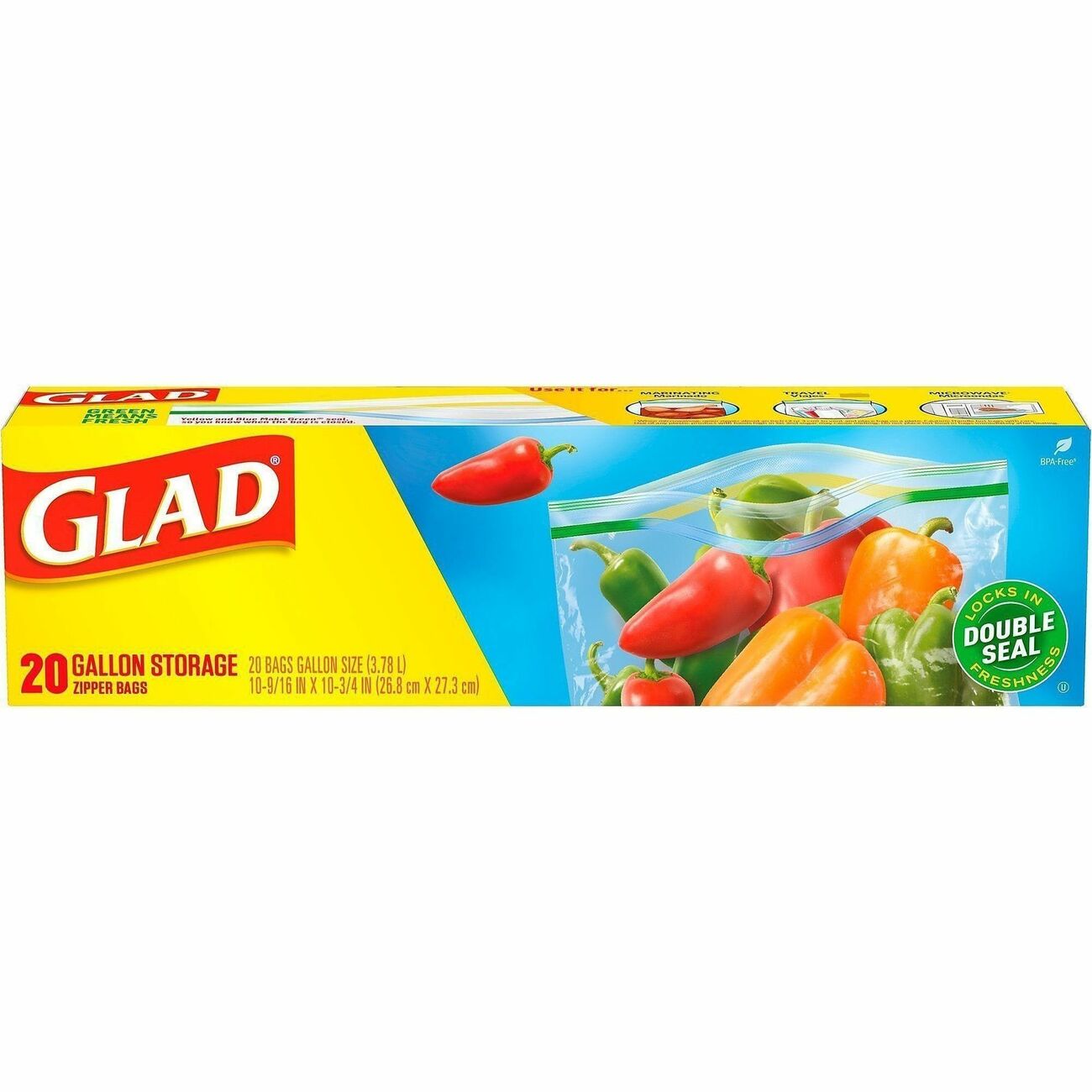 Clorox Bags Plastic Gallon 20Ct