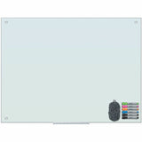 U Brands Magnetic Frosted-Glass Dry-Erase Board
