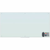 U Brands Magnetic Frosted-Glass Dry-Erase Board