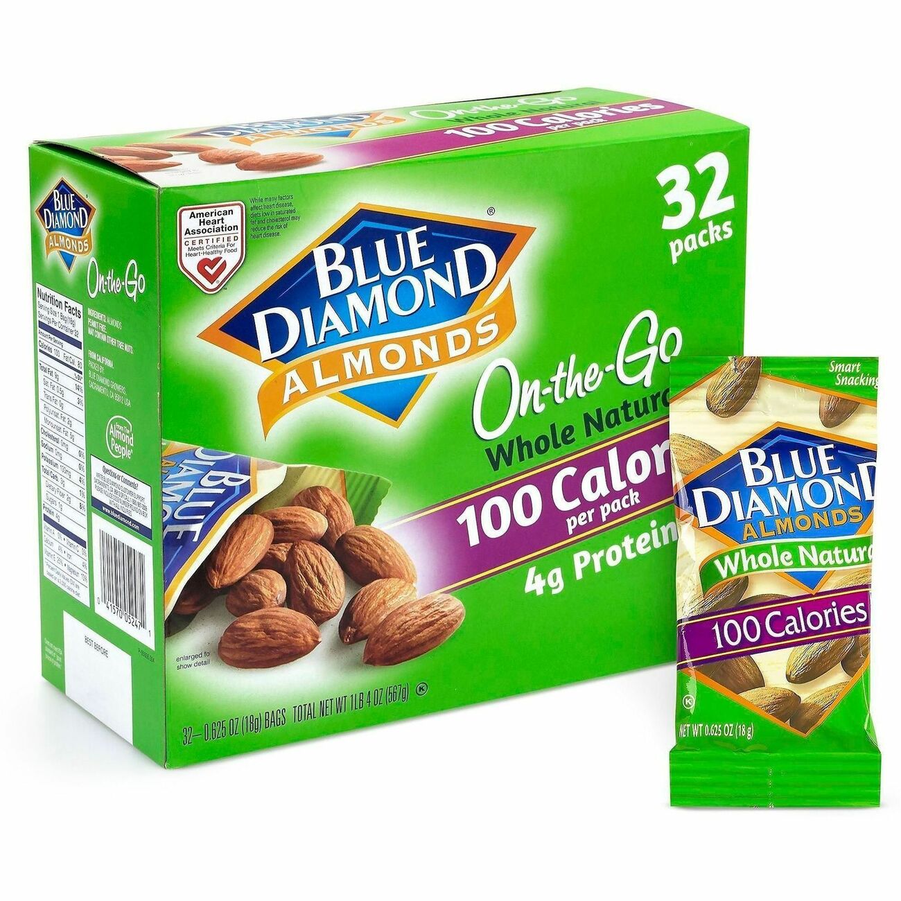 Food Blue Dmnd Almnds 32Ct