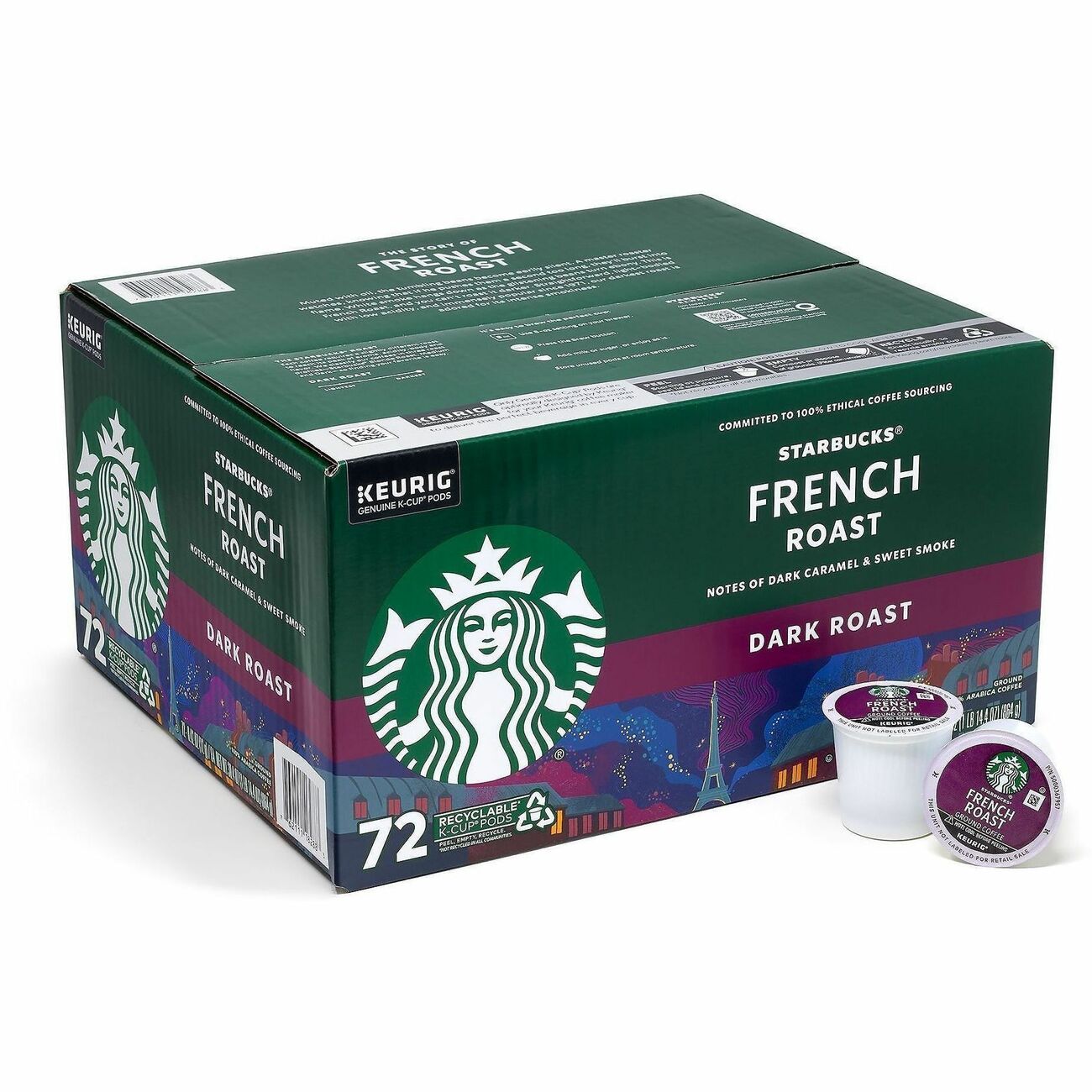 Coffee Stbks Drk Pod 72Ct