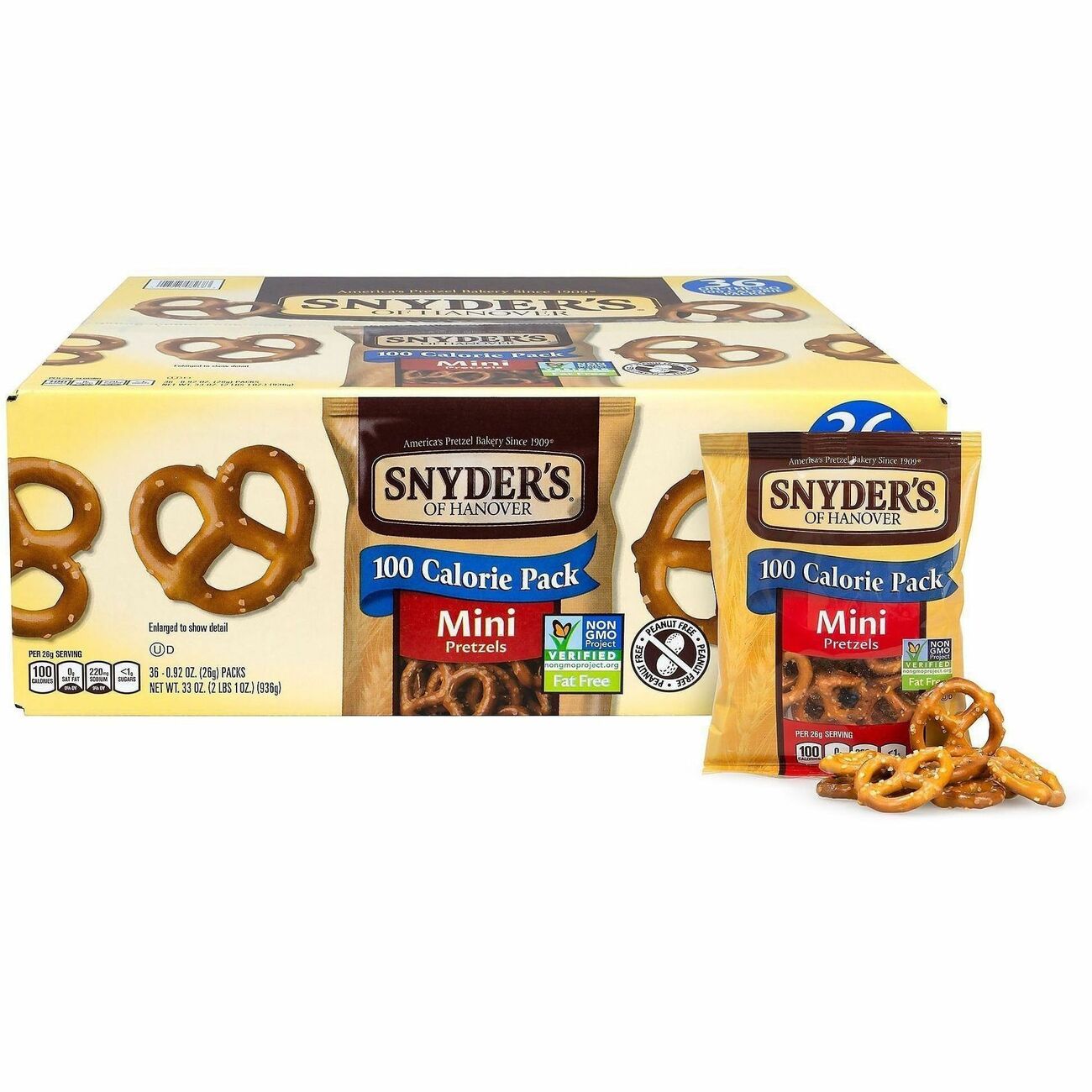 Food Mini Pretzels 72Ct