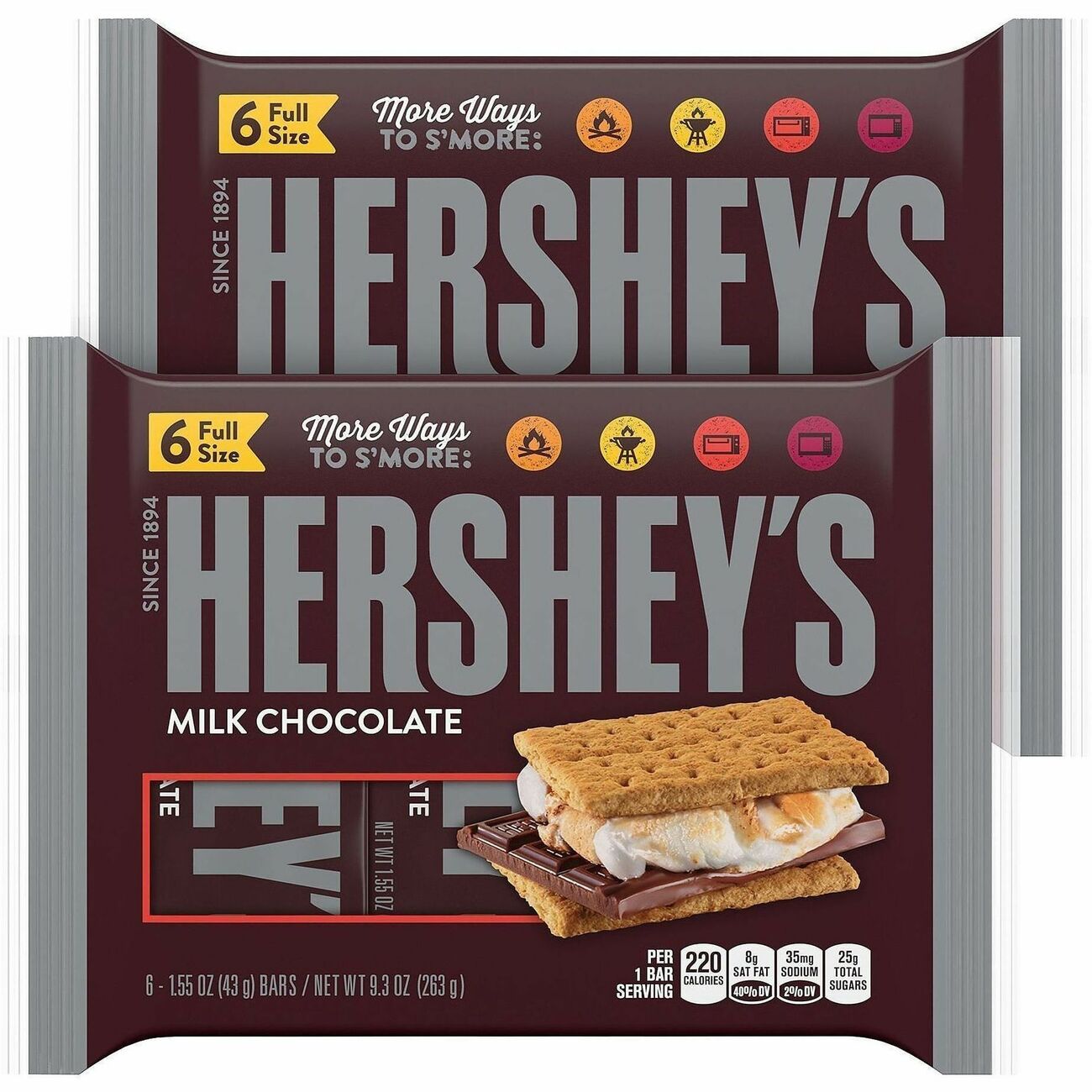Candy Hrshy Mk Choc 2Pk