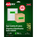 Avery Label Neon Perm 1X2.5 Green