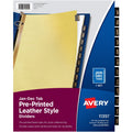 Avery Dividers Leather Tabs Mthly