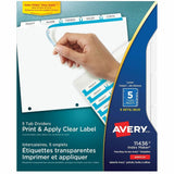 Avery&reg; Print & Apply Clear Label Dividers - Index Maker Easy Apply Label Strip