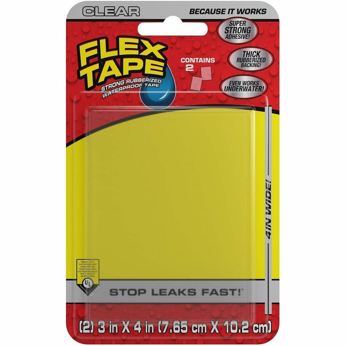 Tape 3X4 2Pcs Clear