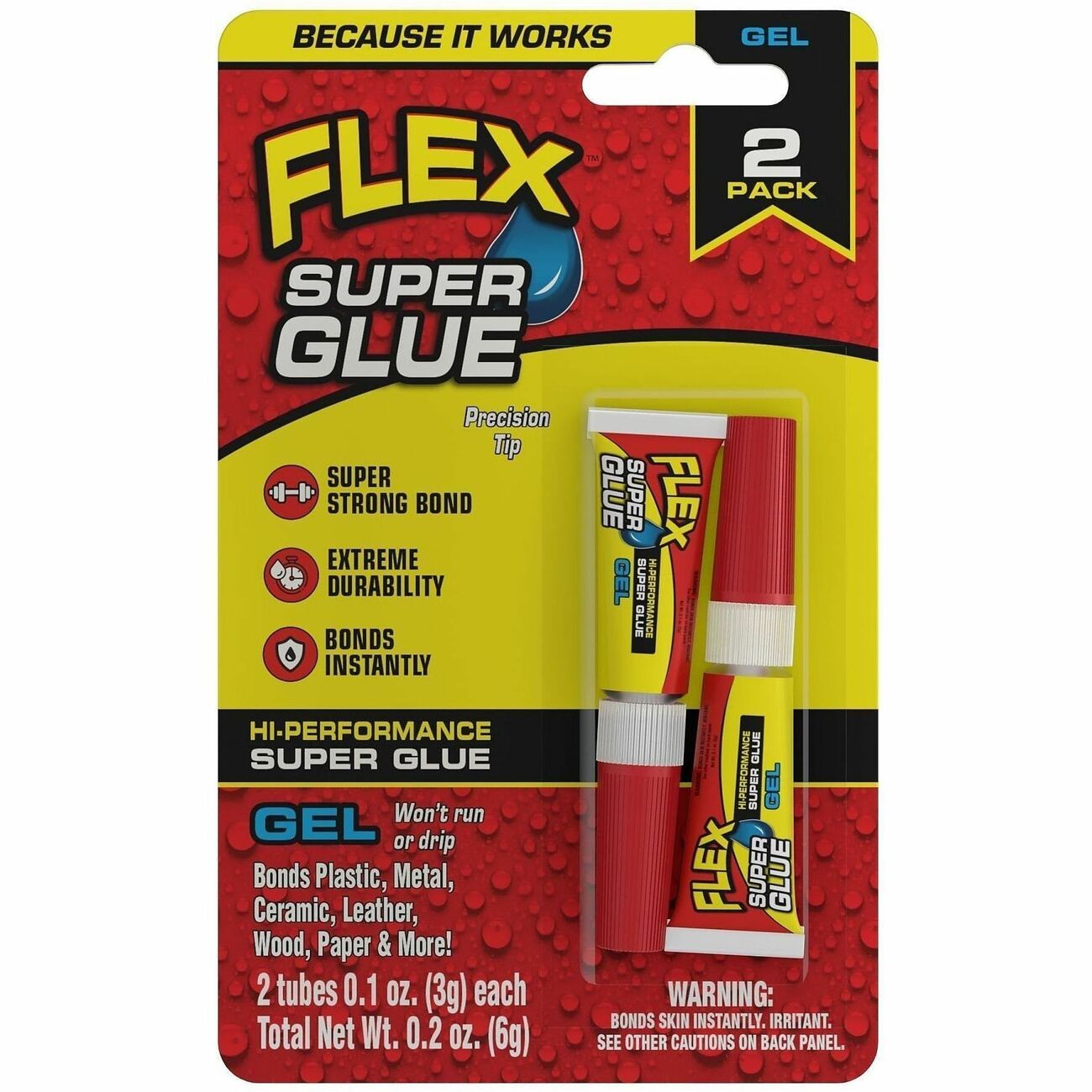 Glue Super Gel Tube 2Pk