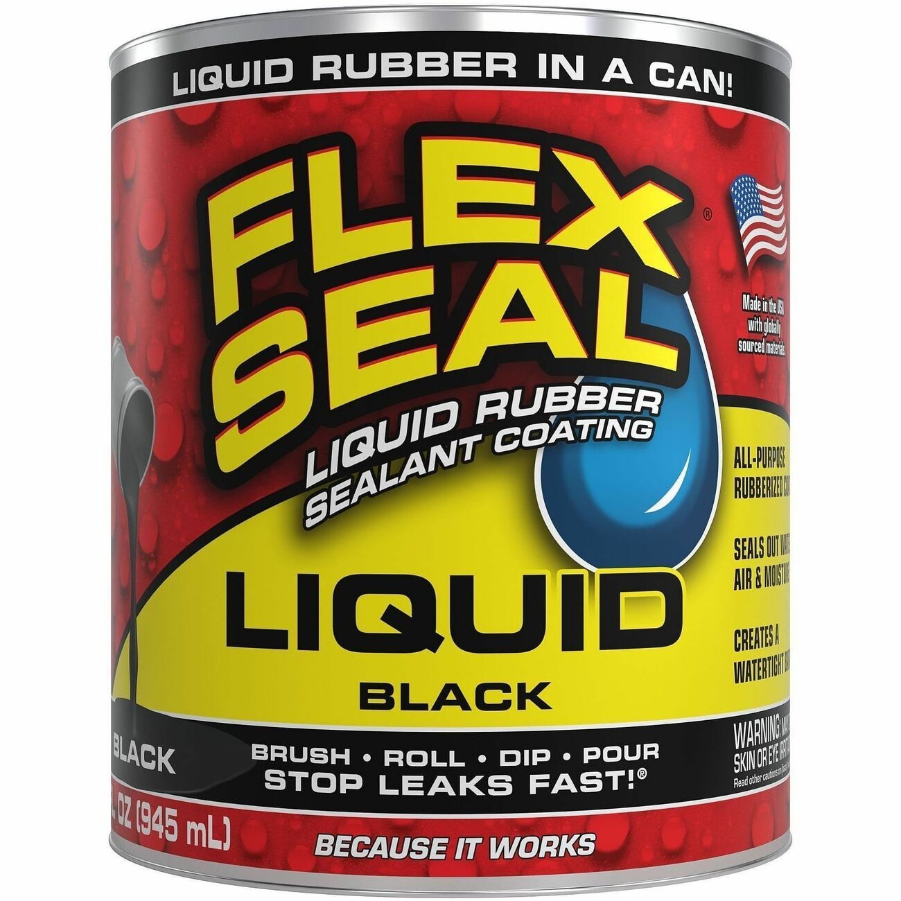 Rubber Liquid 32Fl Oz Black