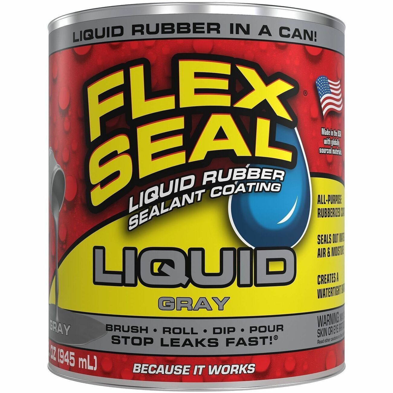Rubber Liquid 32Fl Oz Gray
