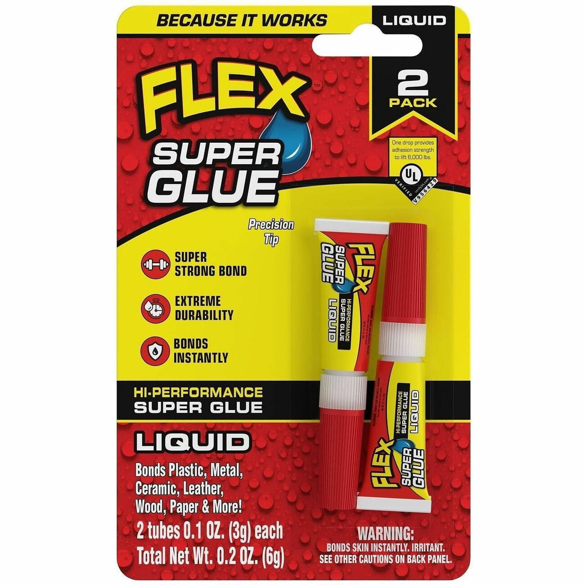 Glue Super Liquid Tube 2Pk