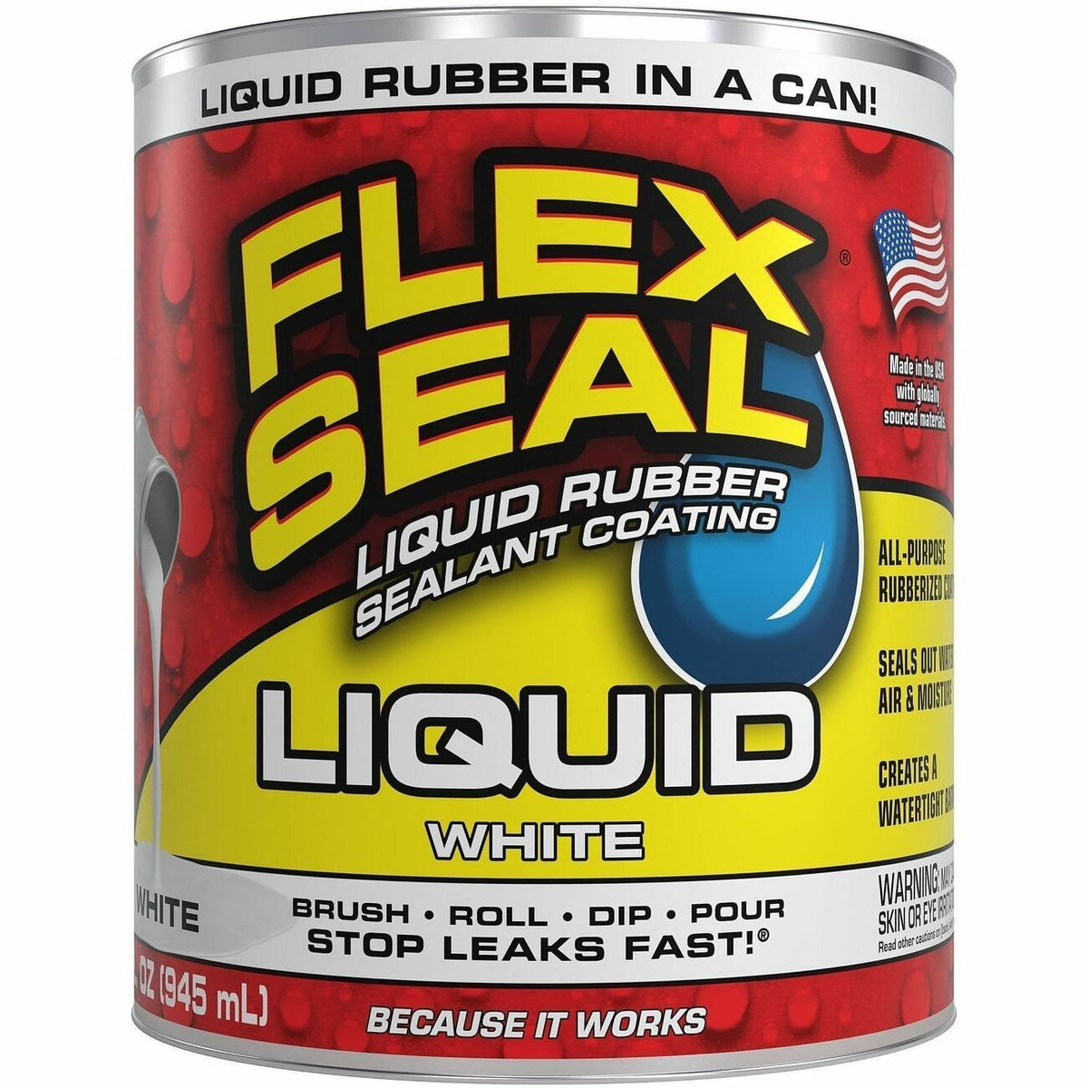 Rubber Liquid 32Fl Oz White