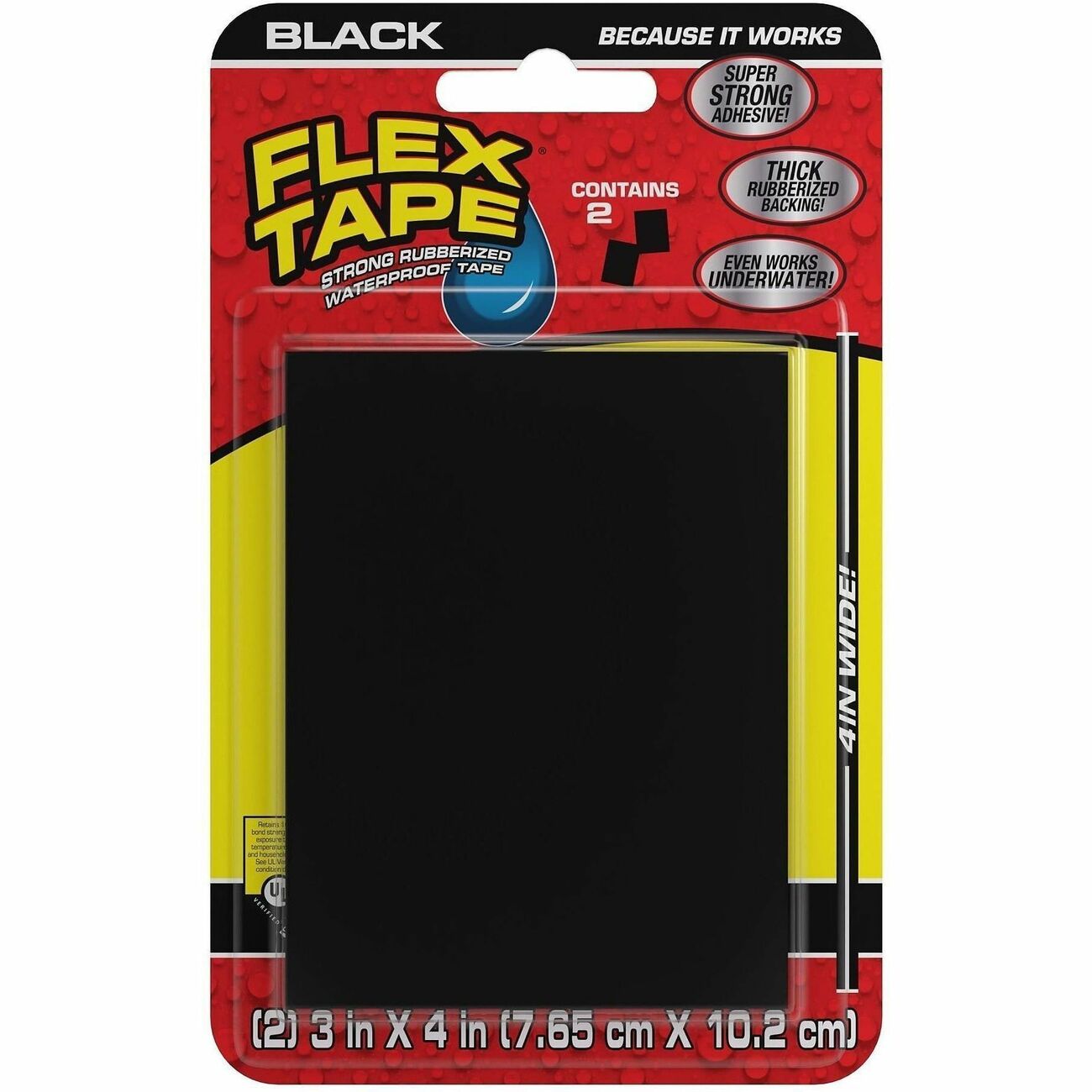 Tape 3X4 2Pcs Black