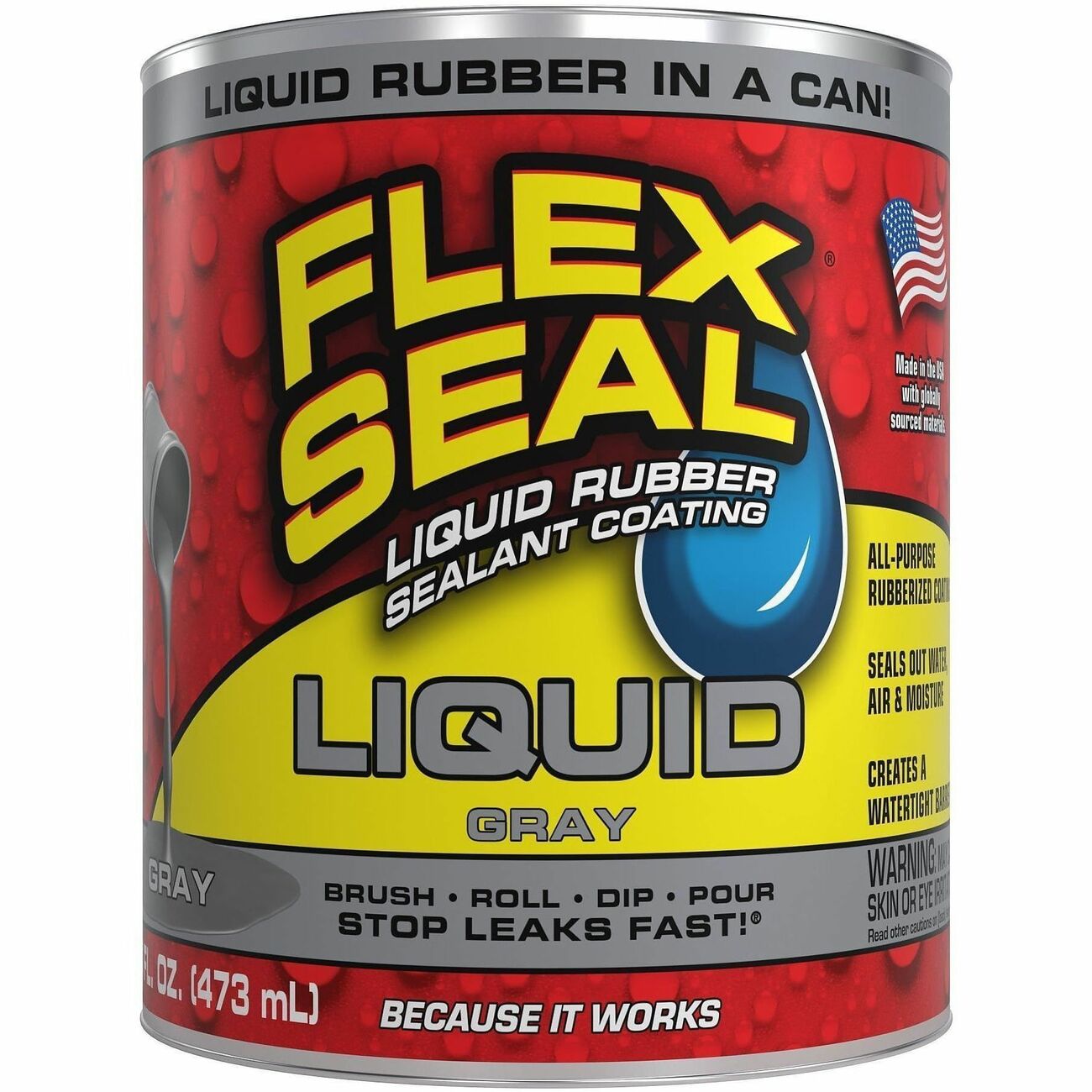 Rubber Liquid 16Fl Oz Gray