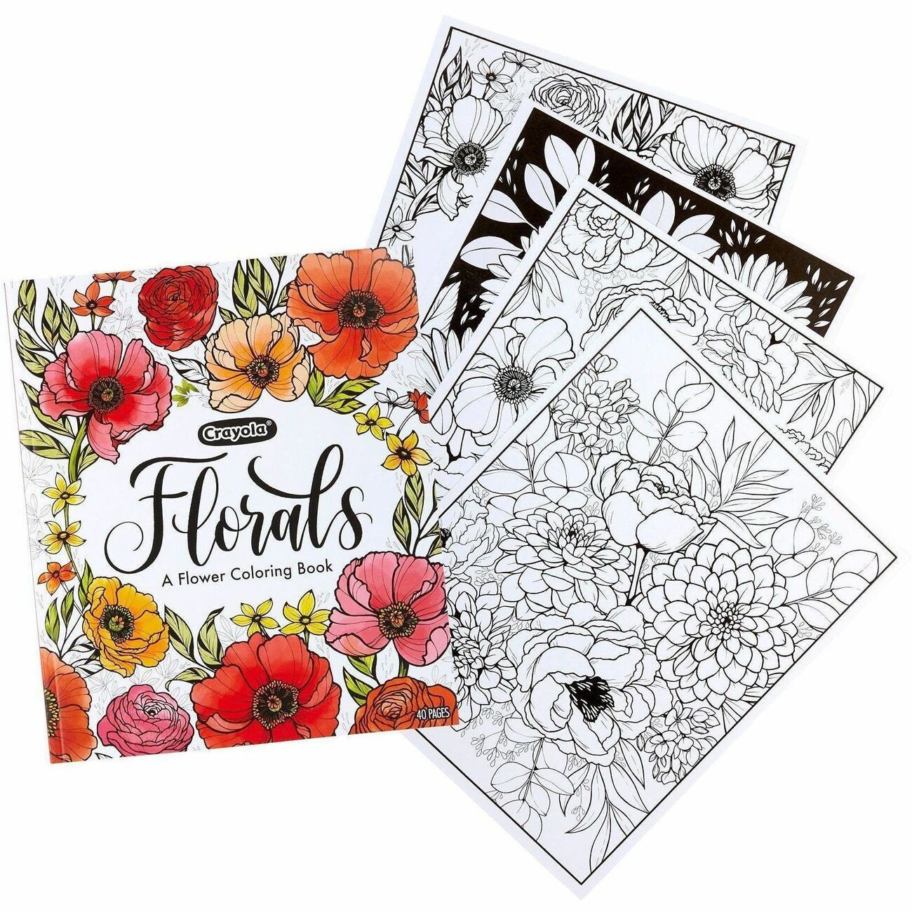 Crayola Clrgbk 40Pgs Floral 24Pk