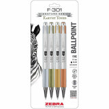 Zebra Pen F-301 EarthyTones Retractable Ballpoint Pens