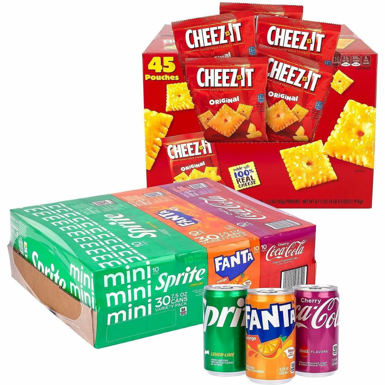 Bundle Coke & Cheezits 45Ct