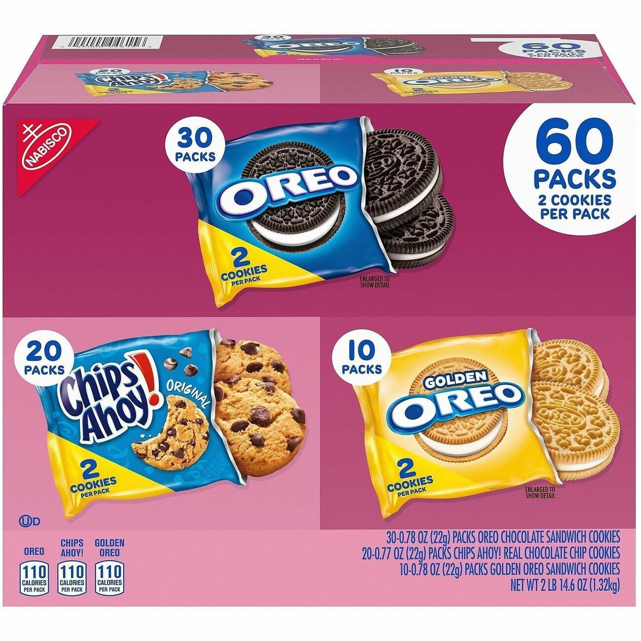 Food Nabisco Cookie 60Ct