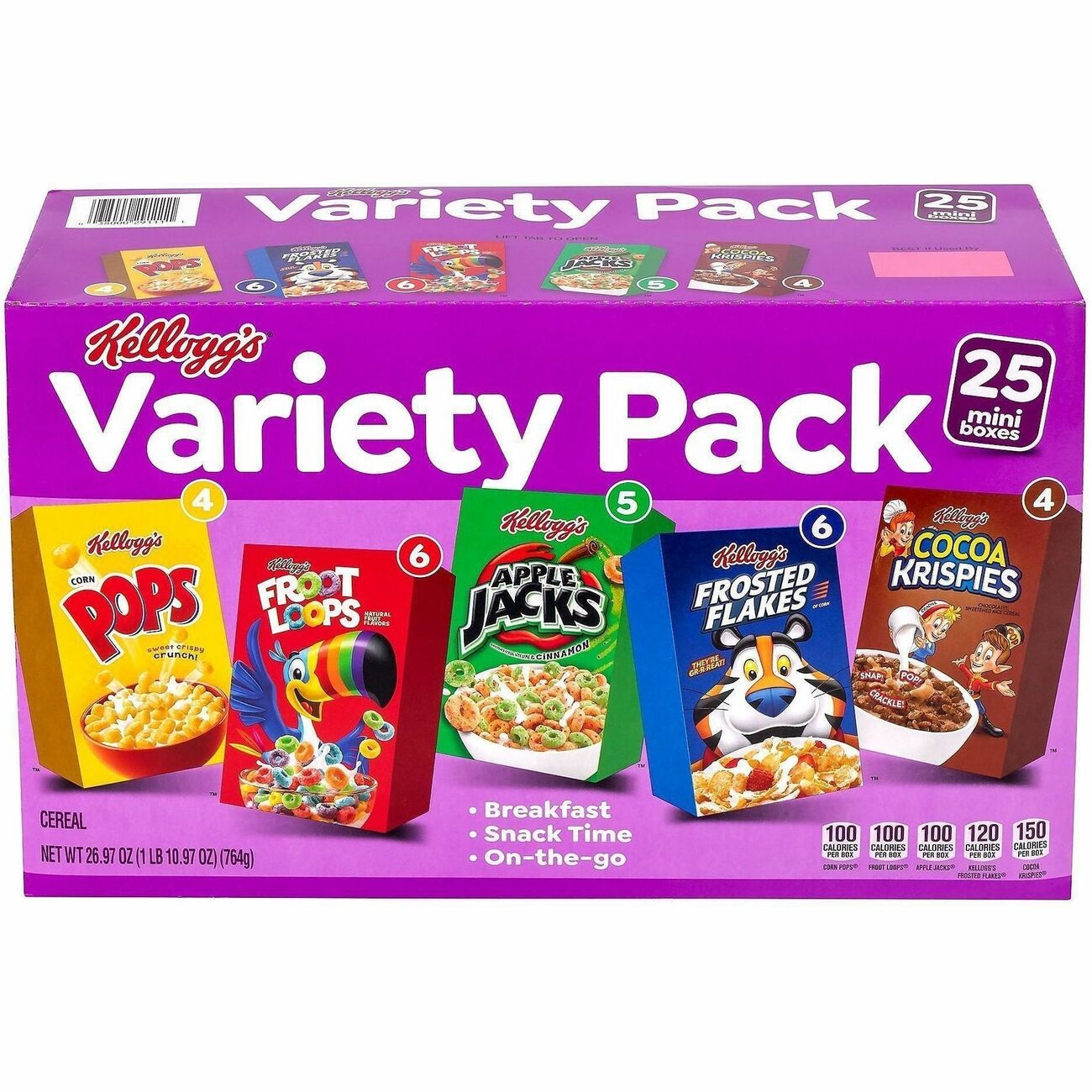 Food Kelloggs Ceral Pk 25Ct