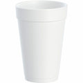 Dart Foam Cups, 16 oz, White