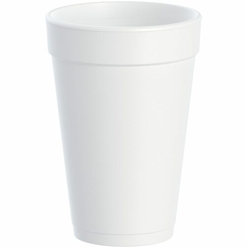 Dart Foam Cups, 16 oz, White