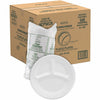 Plate Foam 3Comp Whi 9"