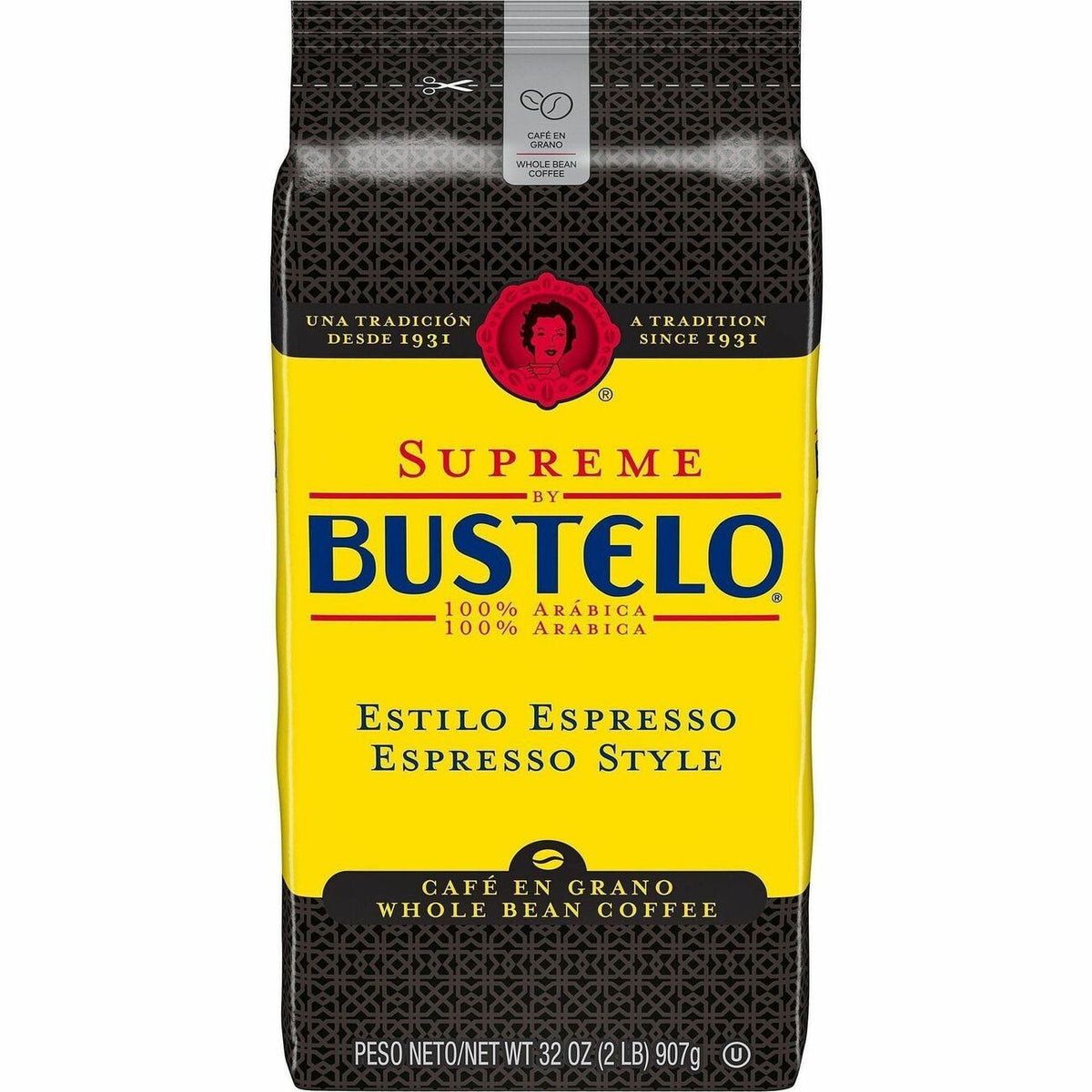 Supreme by Bustelo Whole Bean Espresso WB Coffee