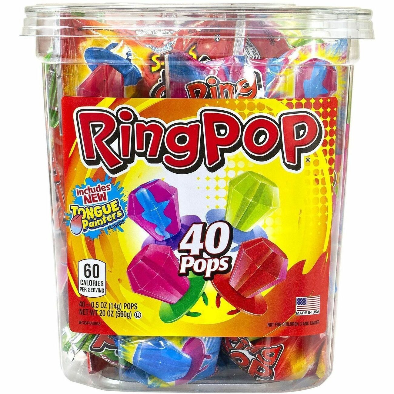 Candy Ring Pops 40Ct