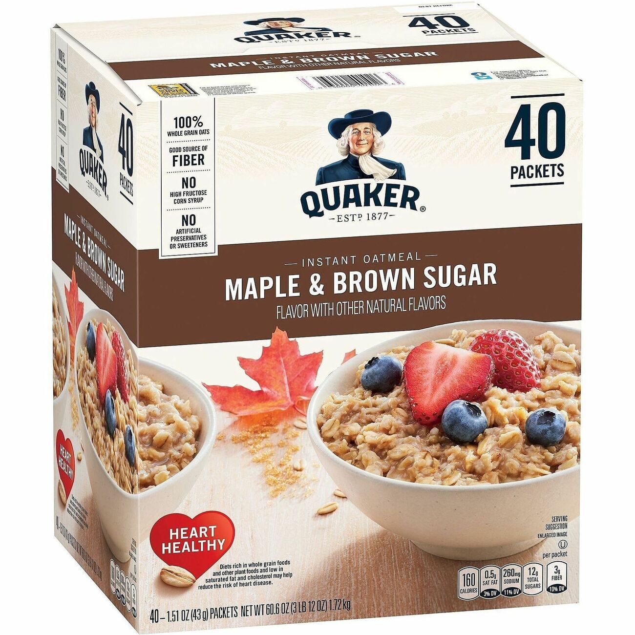 Food Oatmeal Mpl 40Ct