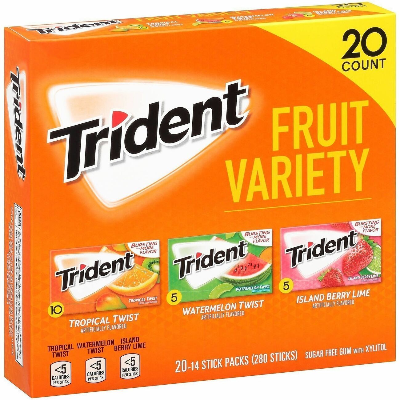 Gum Trident Sug Free 20Ct
